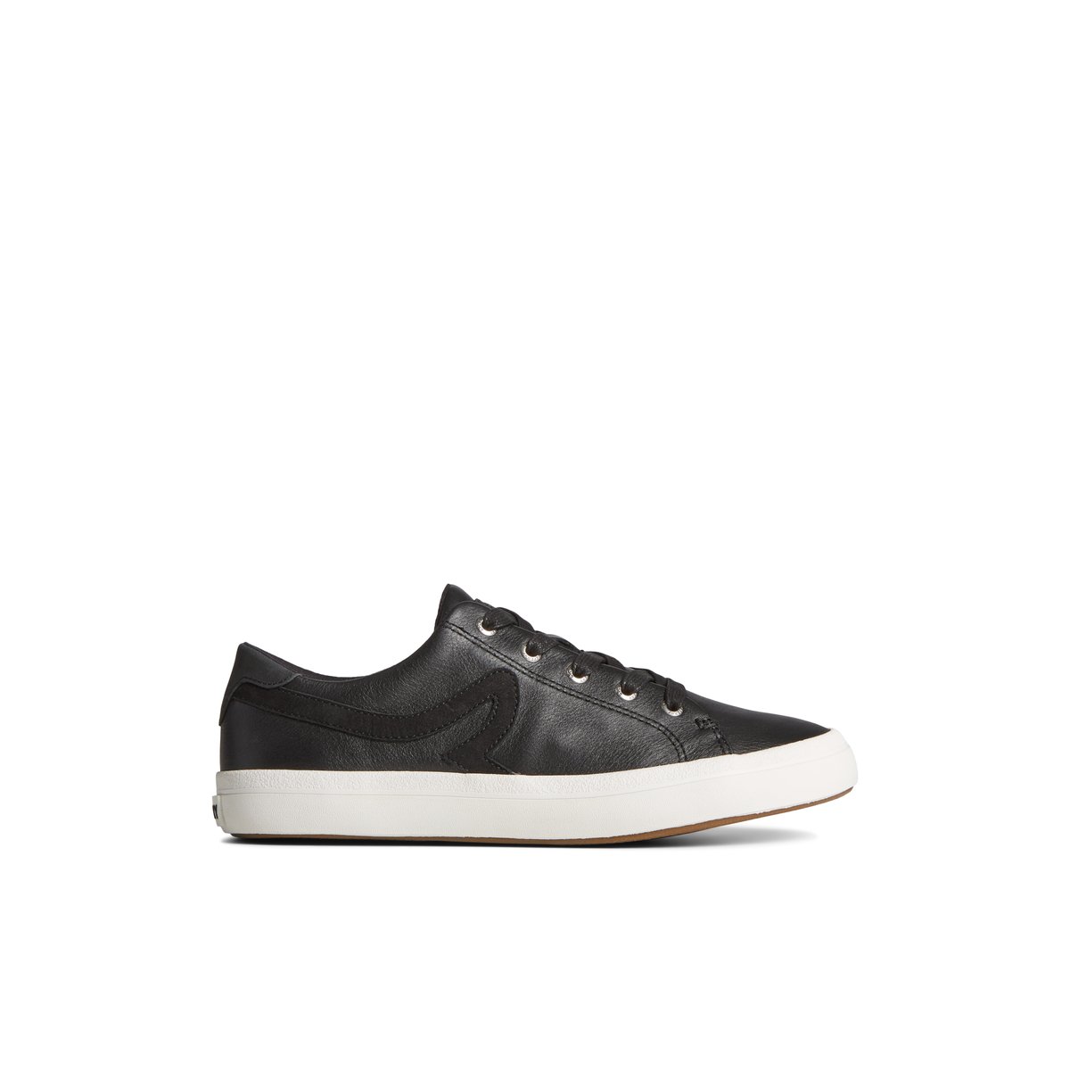 Black Sperry Sandy Leather Sneaker Sneakers | IRXOF-6947