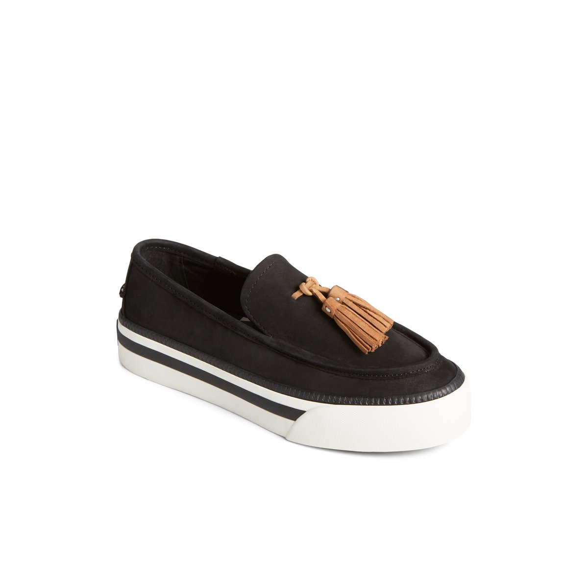 Black Sperry Sea Sailor Platform Sneaker Sneakers | GLAPX-0984