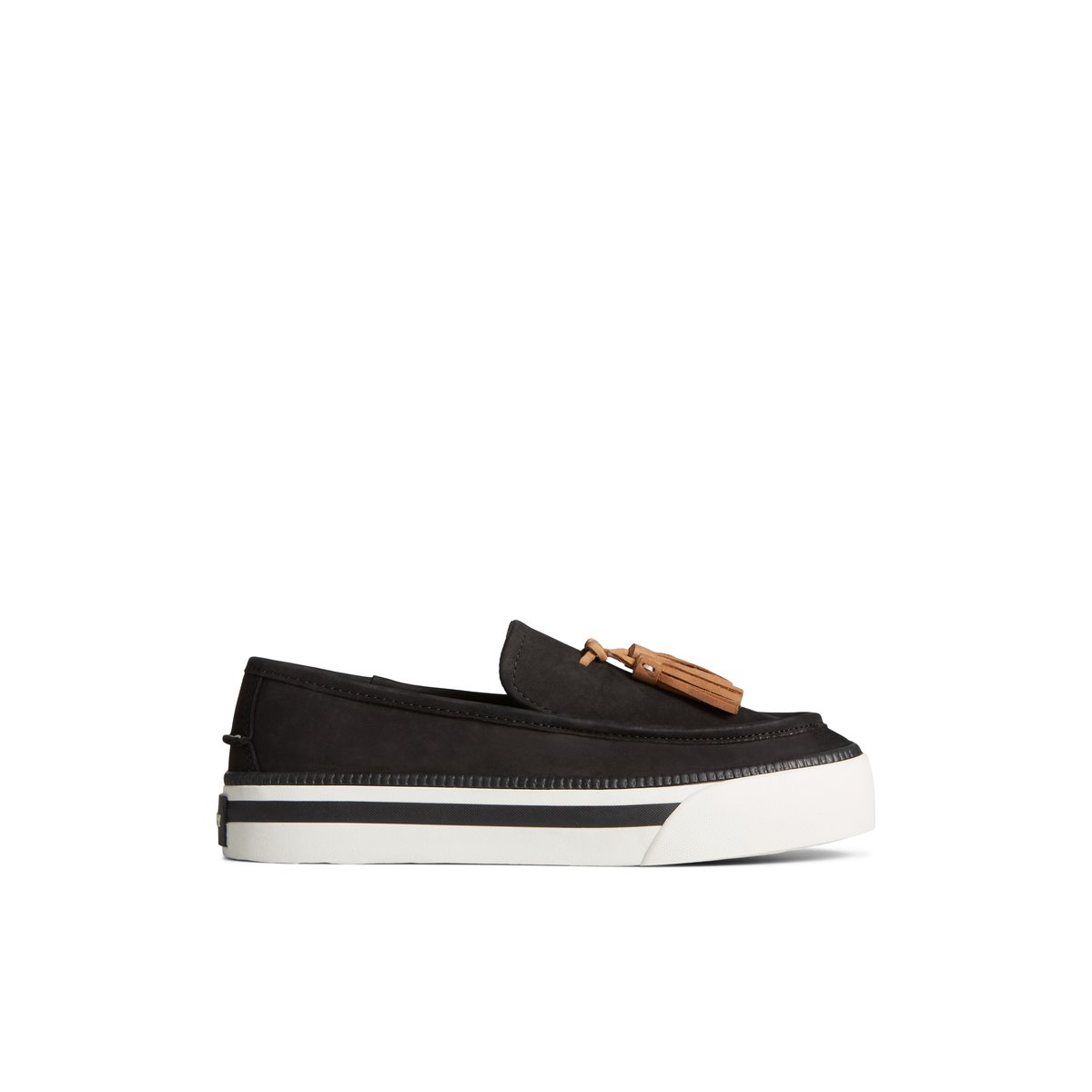 Black Sperry Sea Sailor Platform Sneaker Sneakers | GLAPX-0984