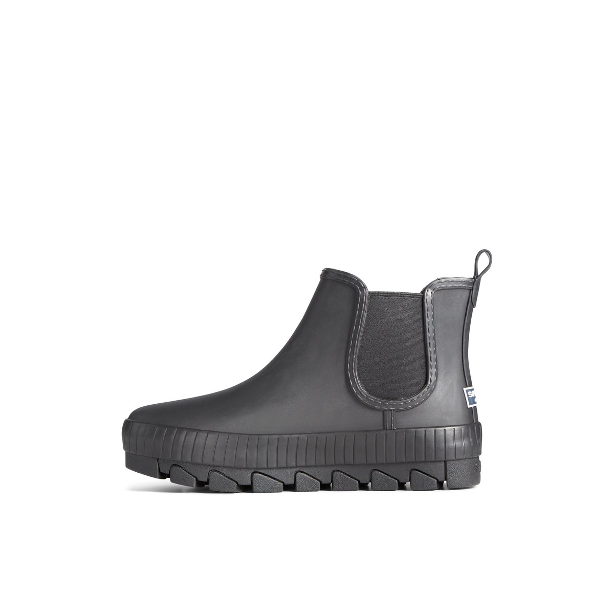 Black Sperry Torrent Chelsea Waterproof Rain Boot Boots | EYIDN-6841