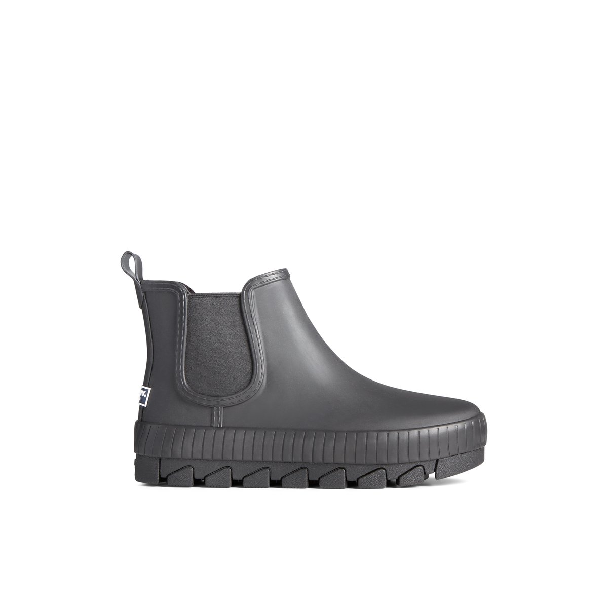 Black Sperry Torrent Chelsea Waterproof Rain Boot Boots | EYIDN-6841