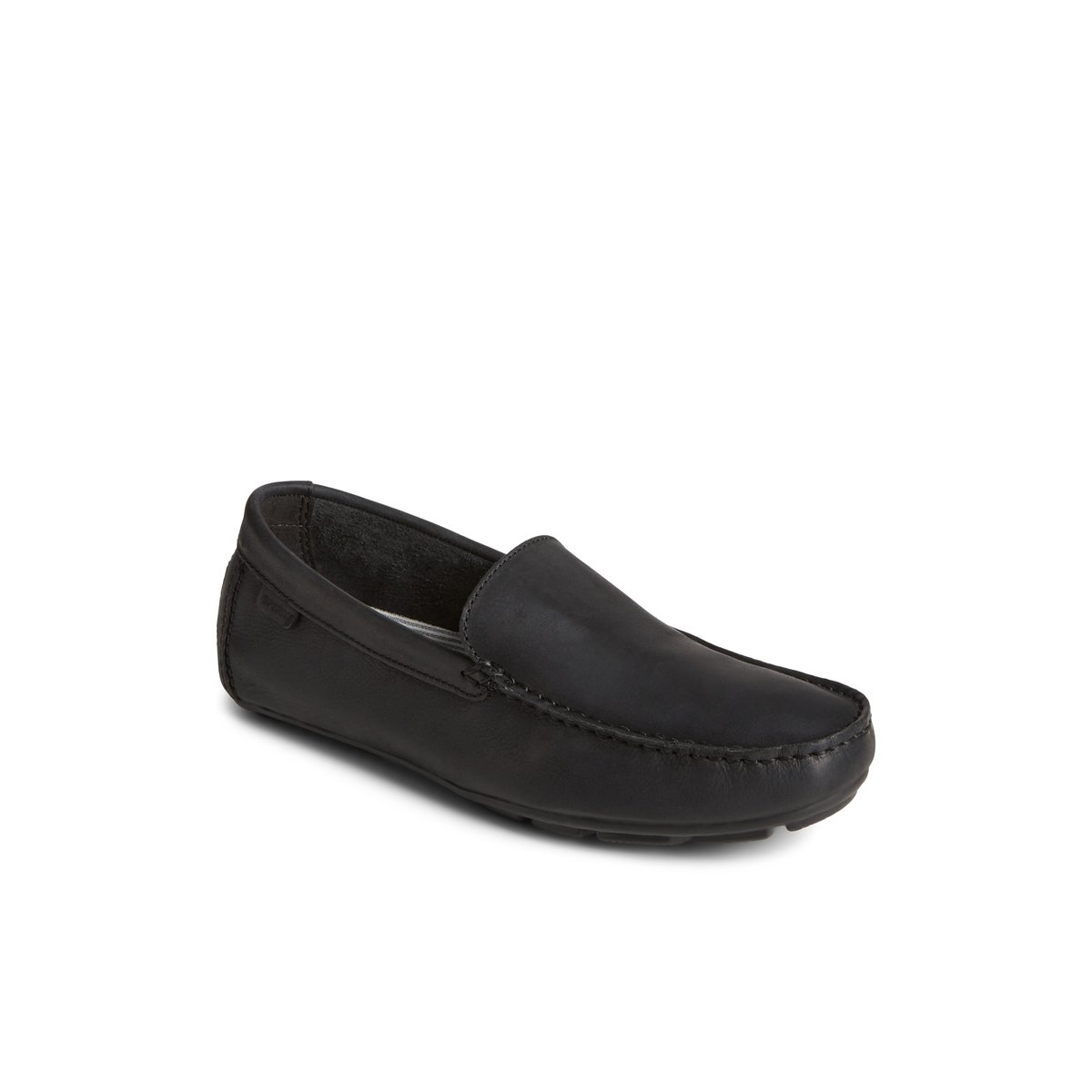 Black Sperry Wave Venetian Driver Drivers Shoes | RVBOL-5091