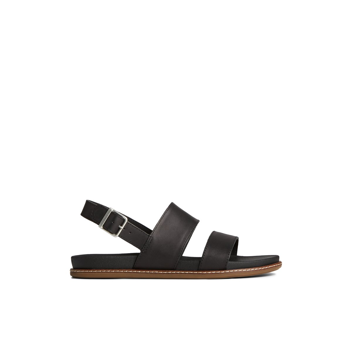 Black Sperry Waveside PLUSHWAVE Backstrap Sandal Sandals | WCPBN-9647