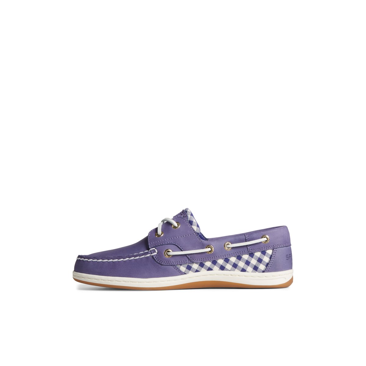 Blue Sperry Koifish Gingham Boat Shoe Boat Shoes | YBOUS-3870