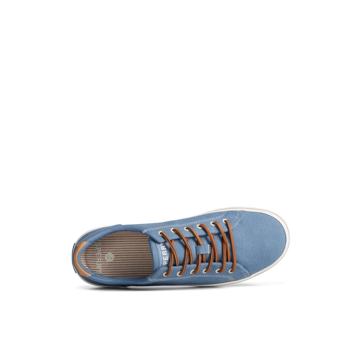 Blue Sperry Striper II Linen LTT Sneaker Sneakers | TRIEL-9630