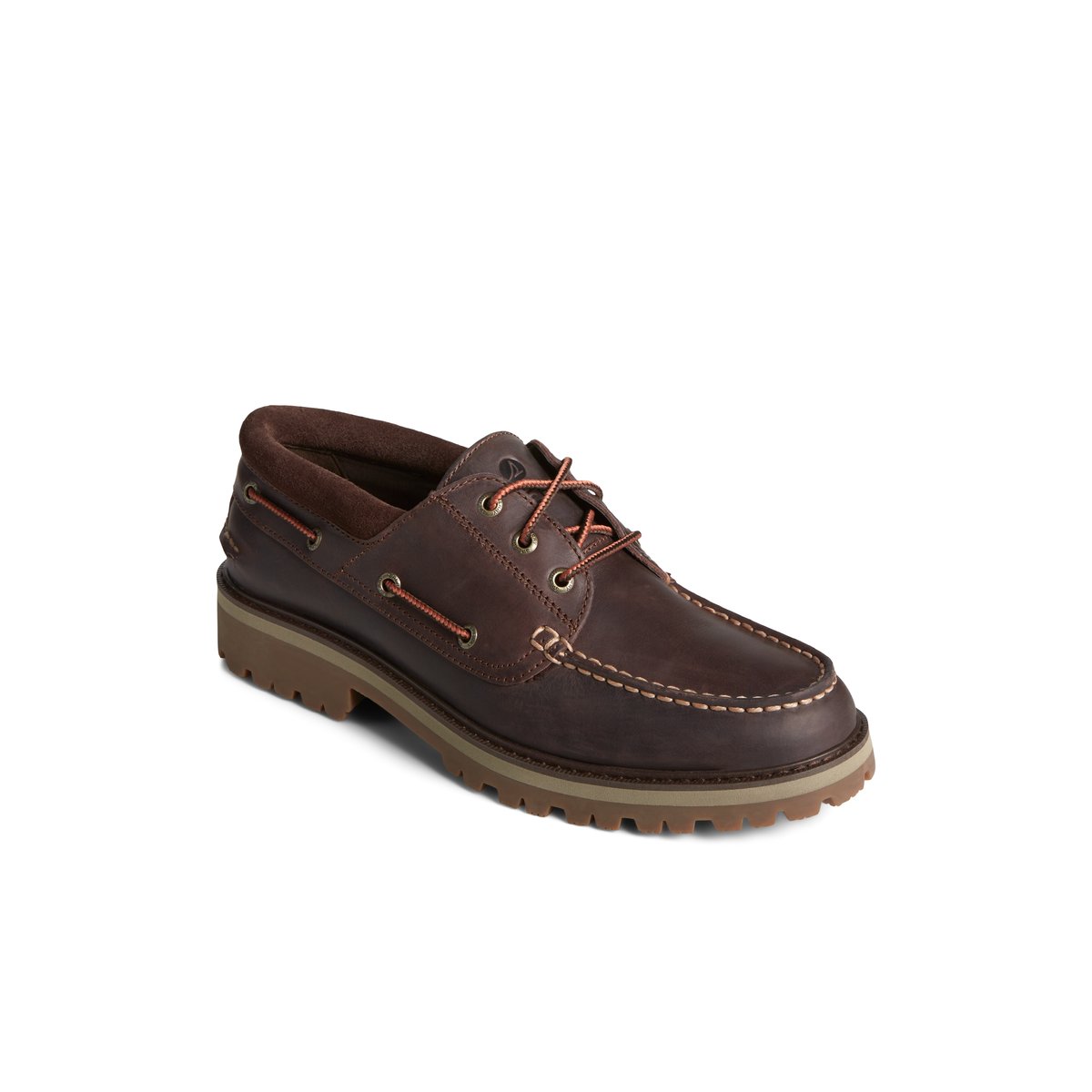 Brown Sperry Authentic Original Unlined Lug 3-Eye Boat Shoe Boat Shoes | XFZJI-5682