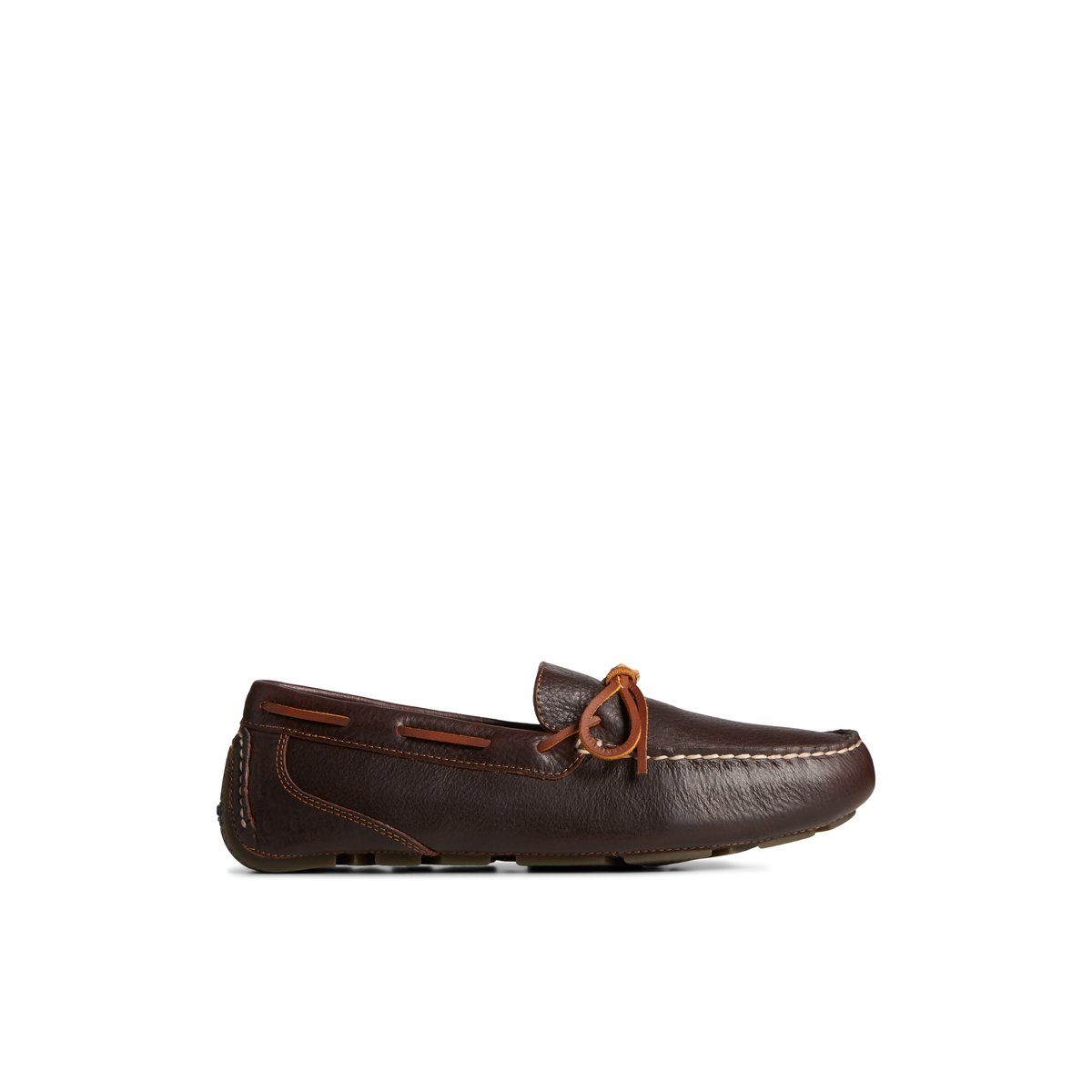 Brown Sperry Davenport Pull Up Leather 1-Eye Driver Drivers Shoes | PZERI-6438