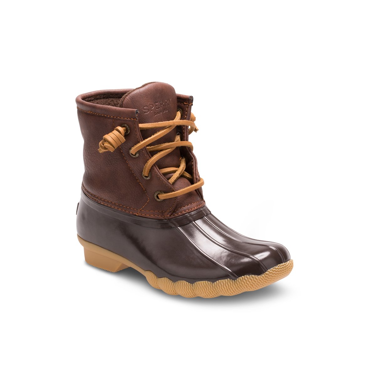 Brown Sperry Saltwater Duck Boot Boots | QZHTO-5842