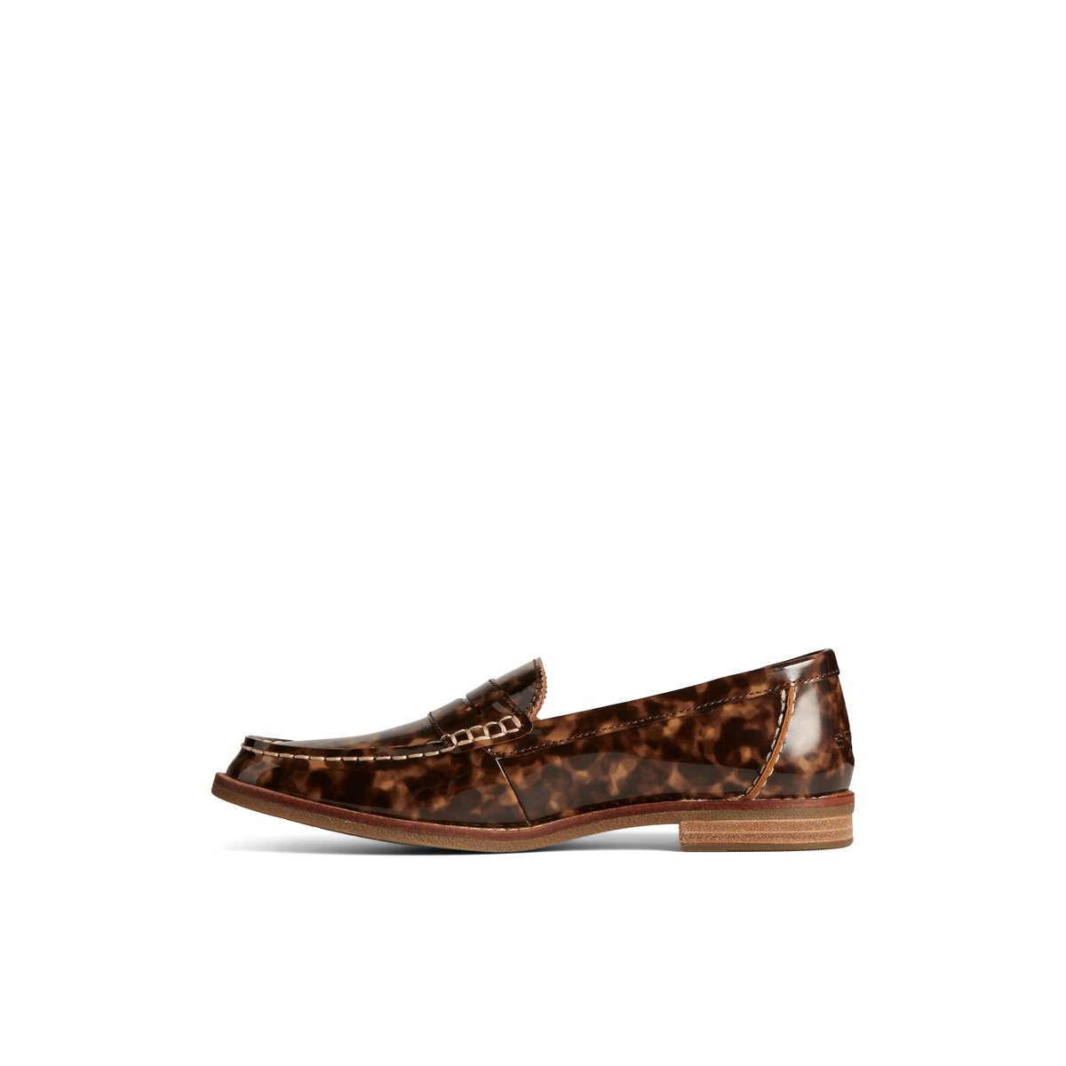 Brown Sperry Seaport Penny Tortoise Leather Loafer Loafers | OKMIX-4123