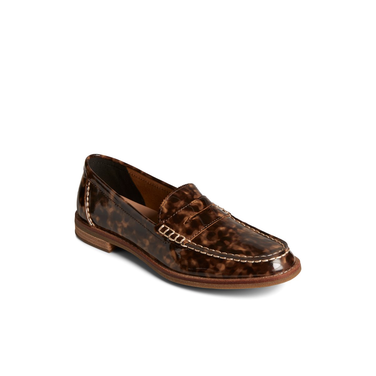 Brown Sperry Seaport Penny Tortoise Leather Loafer Loafers | OKMIX-4123