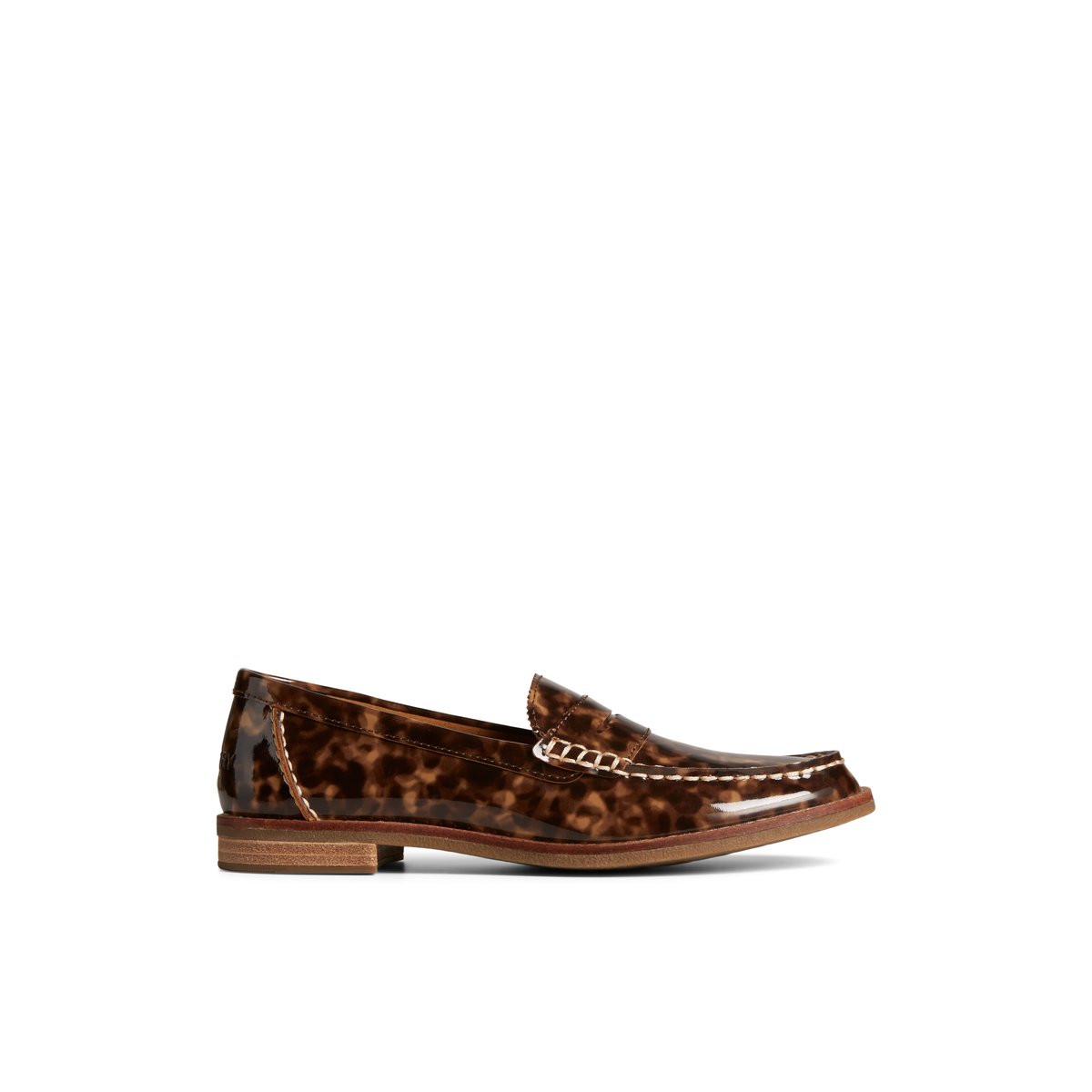 Brown Sperry Seaport Penny Tortoise Leather Loafer Loafers | OKMIX-4123