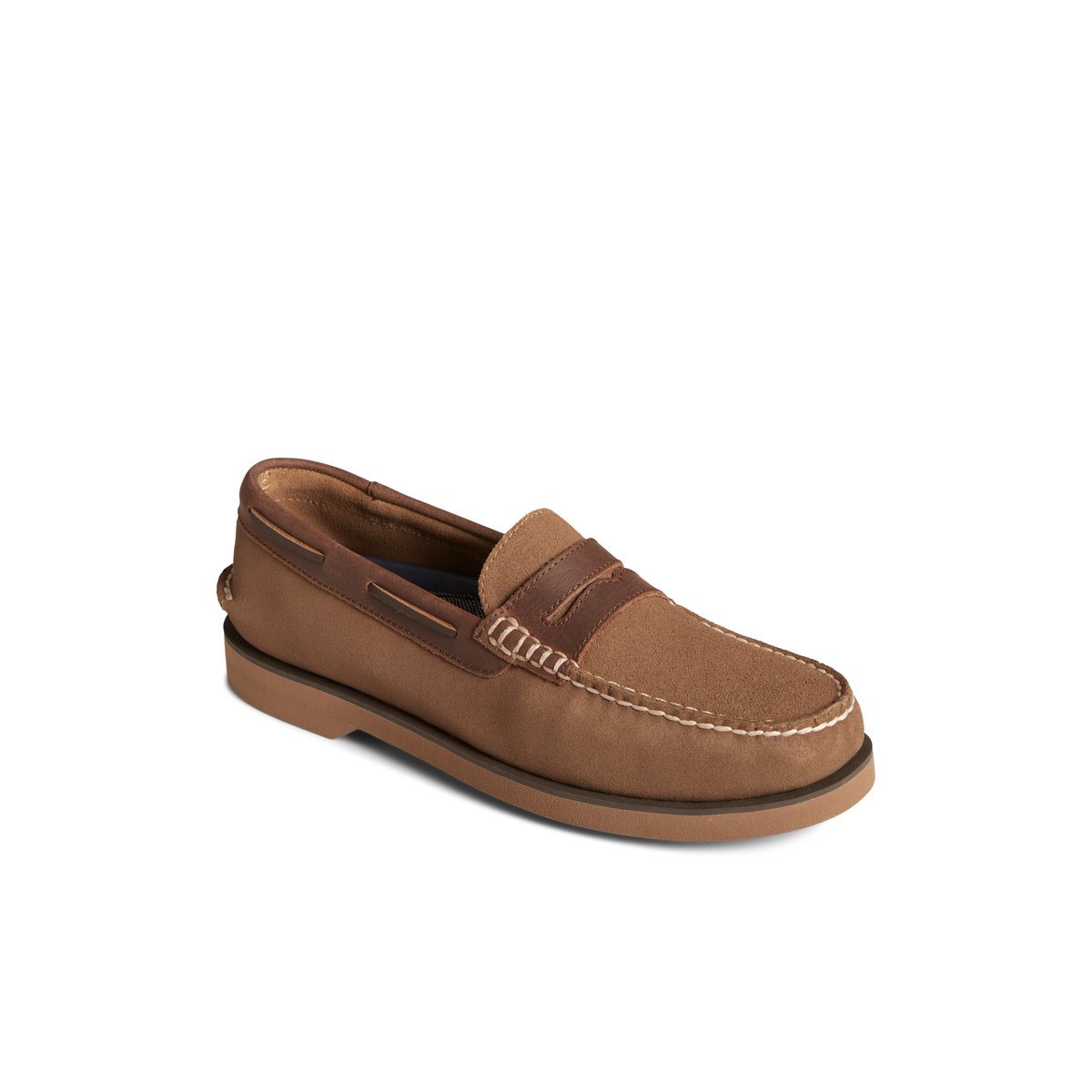 Dark Beige Sperry Authentic Original Penny Loafer Loafers | FXMOU-3725