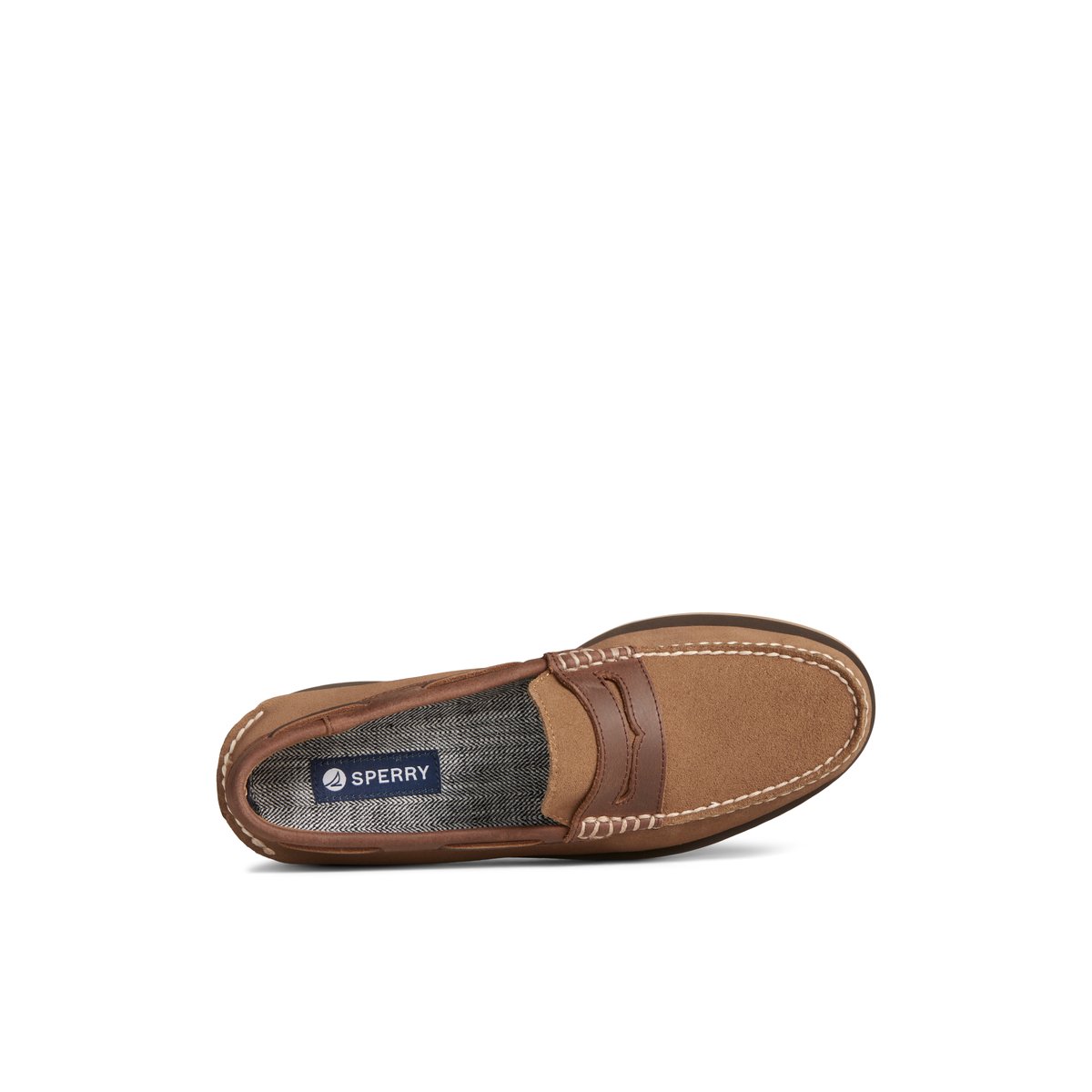 Dark Beige Sperry Authentic Original Penny Loafer Loafers | FXMOU-3725