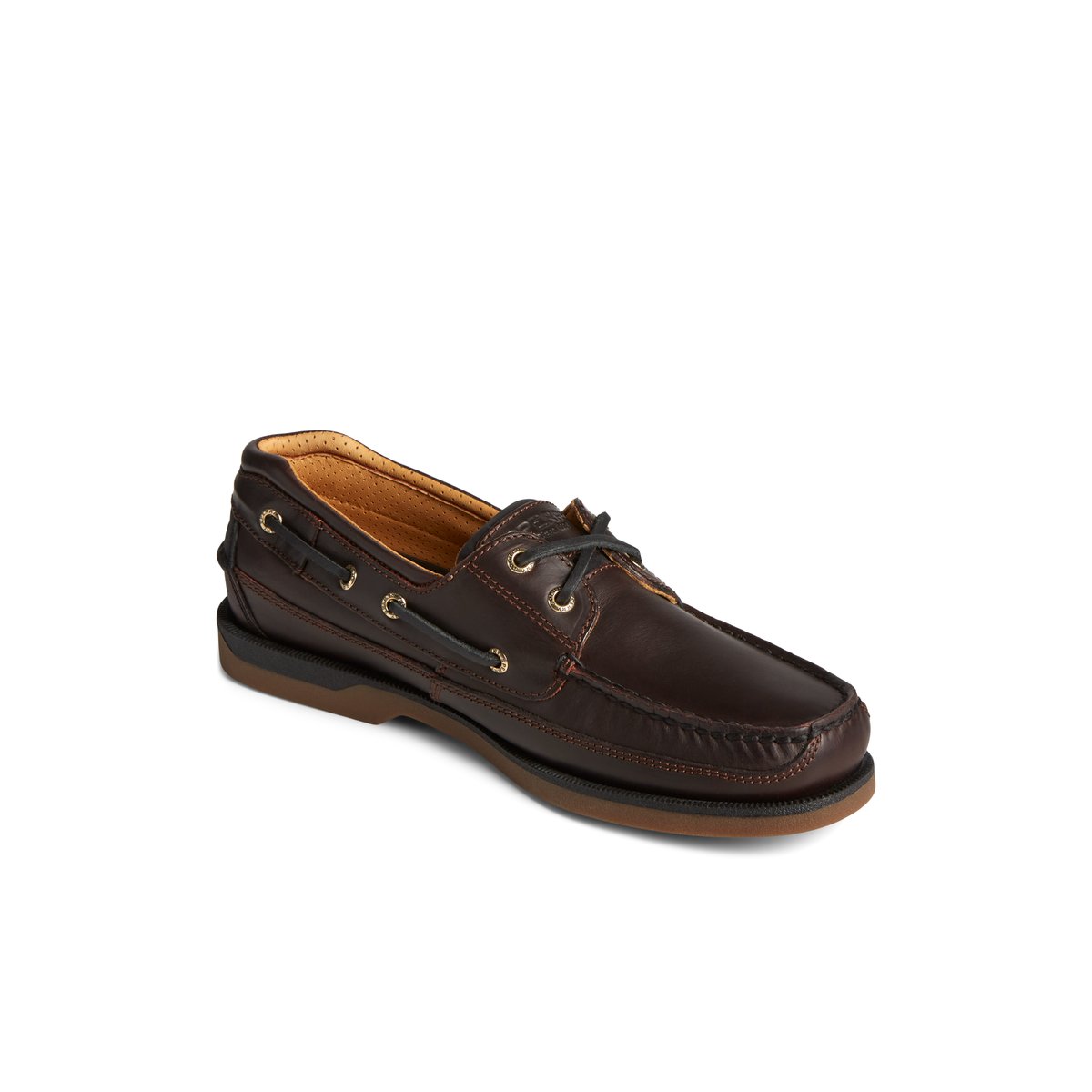 Dark Brown Sperry Gold Cup Mako Boat Shoe Boat Shoes | FNZEU-6712