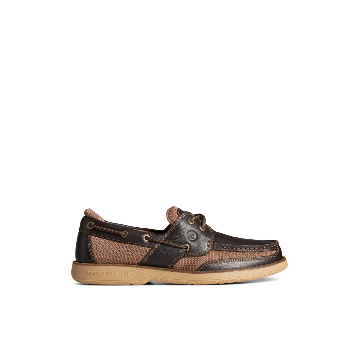 Dark Brown Sperry Surveyor 2-Eye Boat Shoe Boat Shoes | IXHQK-4178