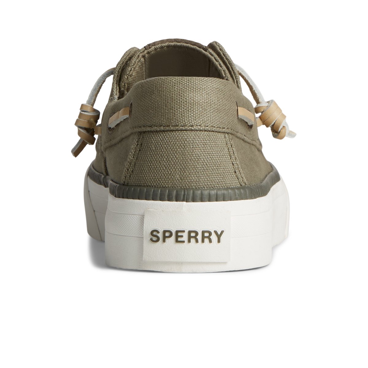 Green Sperry Bahama 3.0 Platform Sneaker Sneakers | SQKZG-1932