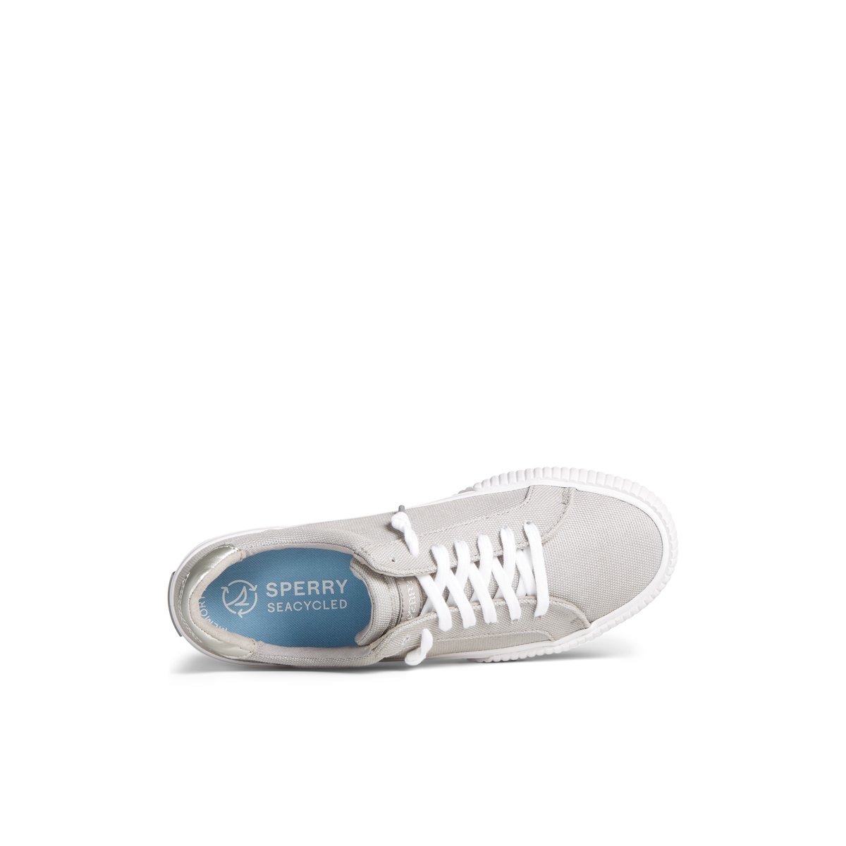 Grey Sperry Bermuda Metallic Sneaker Sneakers | LCYZB-3654