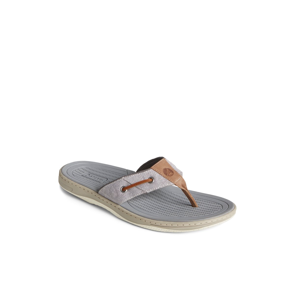 Grey Sperry SeaCycled Baitfish Baja Flip Flop Sandals | NIYAX-1497