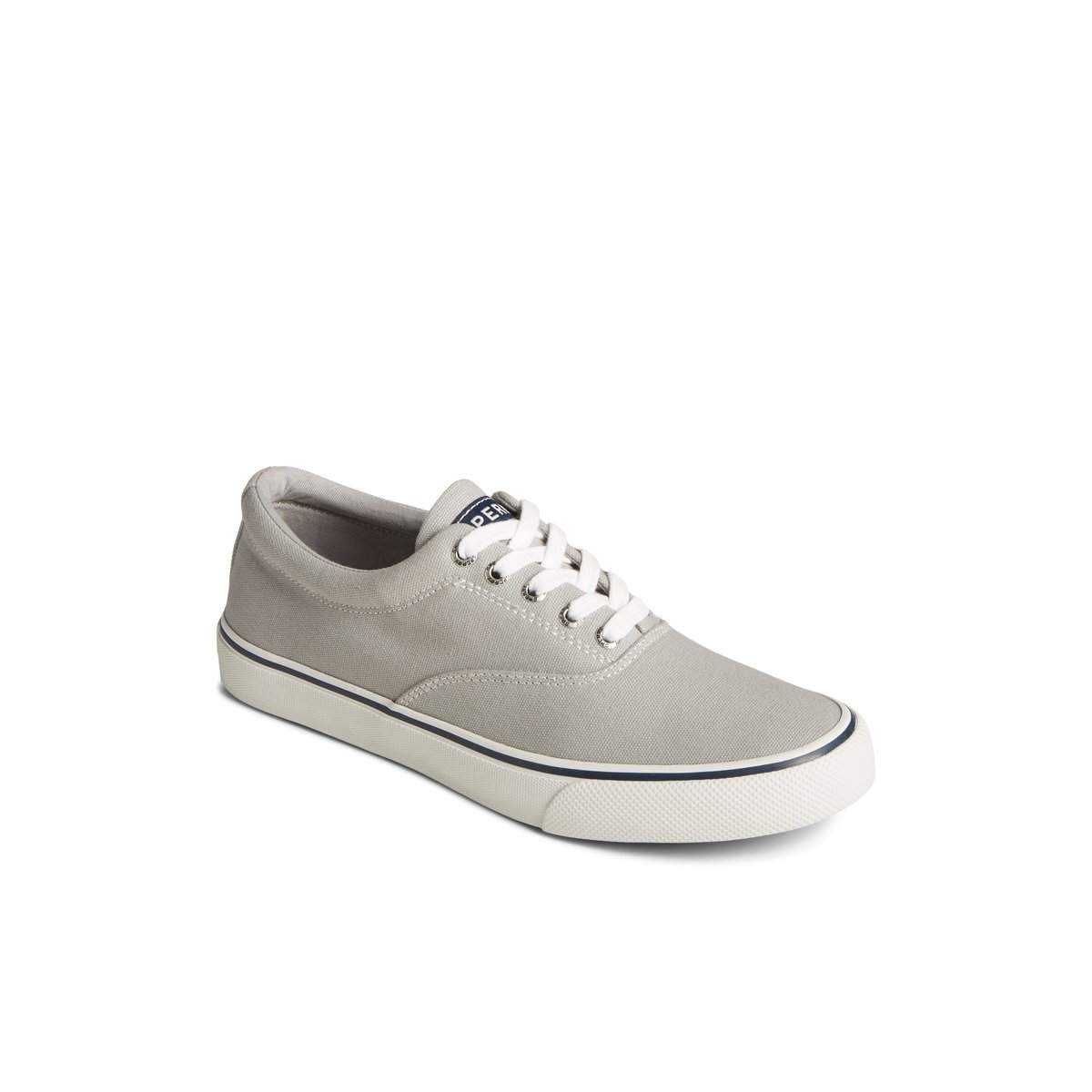 Grey Sperry Striper II Canvas CVO Sneaker Sneakers | QEAUW-4970