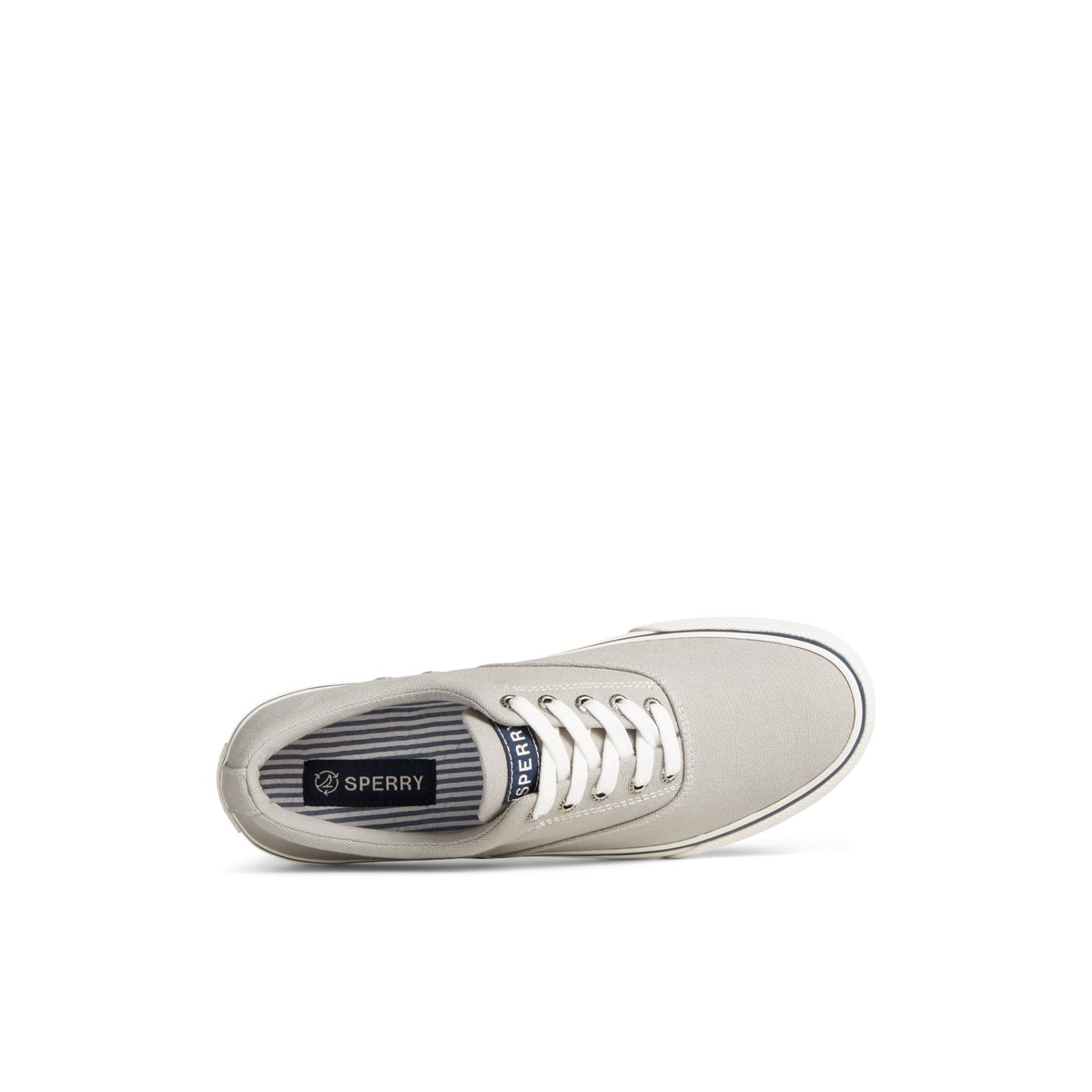 Grey Sperry Striper II Canvas CVO Sneaker Sneakers | QEAUW-4970