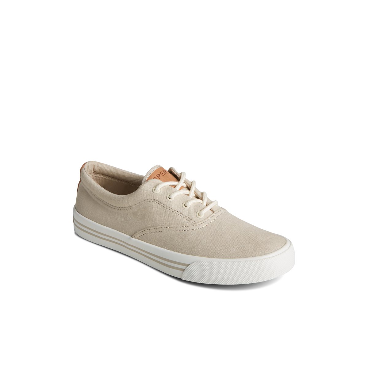 Grey Sperry Striper II Linen CVO Sneaker Sneakers | GONDR-2945