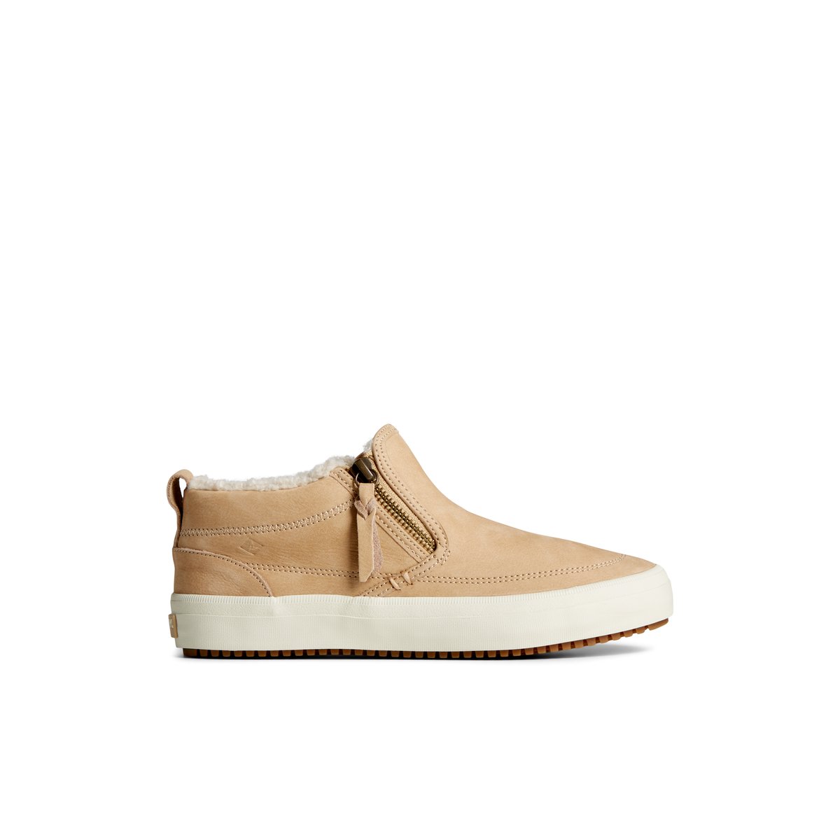 Khaki Sperry Crest Side Zip Cozy Sneaker Boots | JRAEV-7820