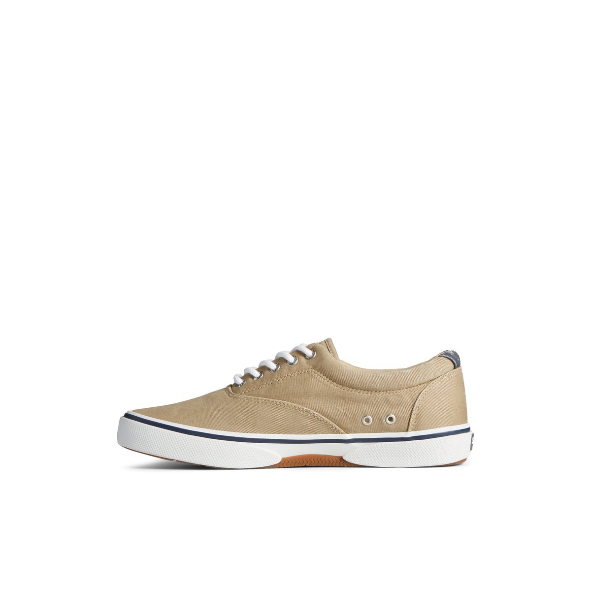 Khaki Sperry Halyard CVO Salt Washed Sneaker Sneakers | RIBPK-3497