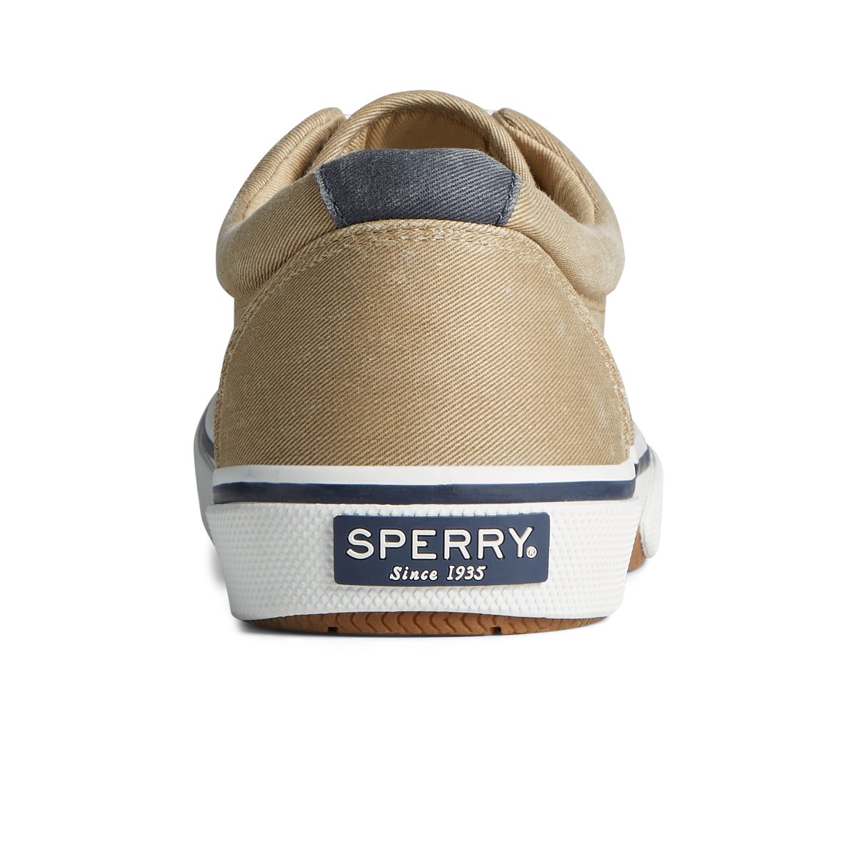 Khaki Sperry Halyard CVO Salt Washed Sneaker Sneakers | RIBPK-3497