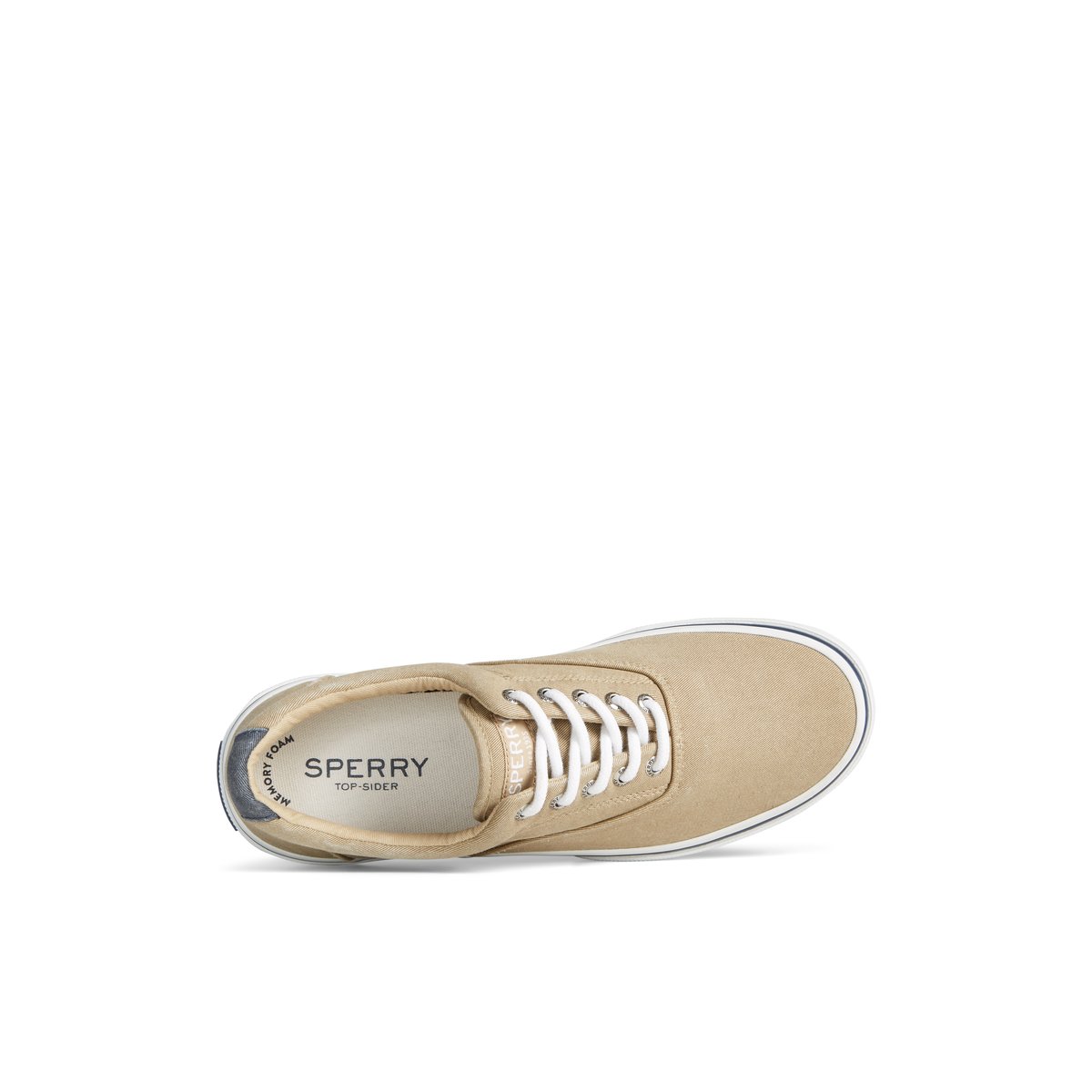 Khaki Sperry Halyard CVO Salt Washed Sneaker Sneakers | RIBPK-3497