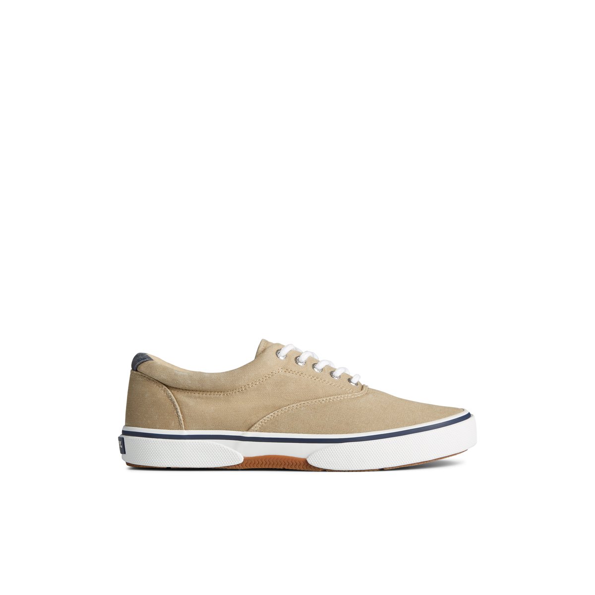 Khaki Sperry Halyard CVO Salt Washed Sneaker Sneakers | RIBPK-3497