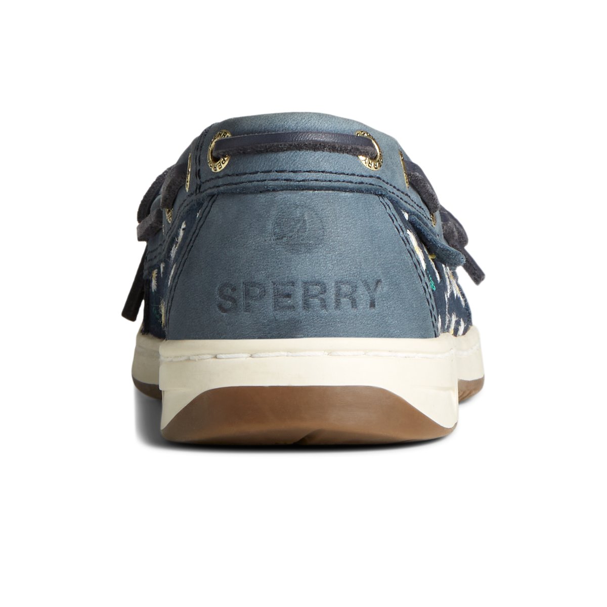 Navy Sperry Angelfish Floral Boat Shoe Boat Shoes | CZHTX-8916