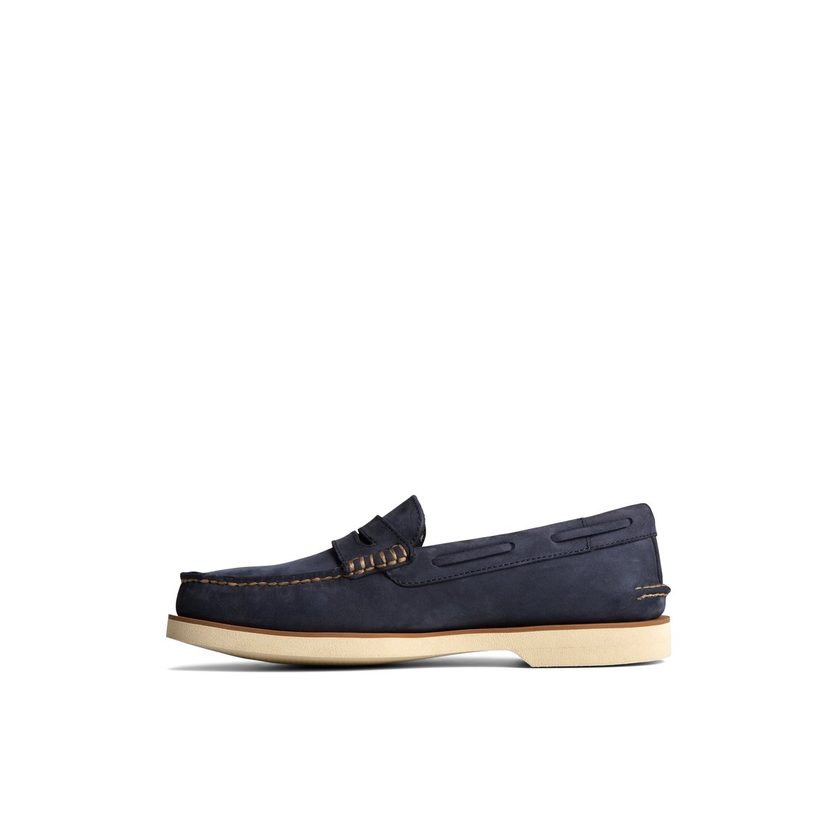 Navy Sperry Authentic Original Double Sole Penny Loafer Loafers | OWYUV-7310