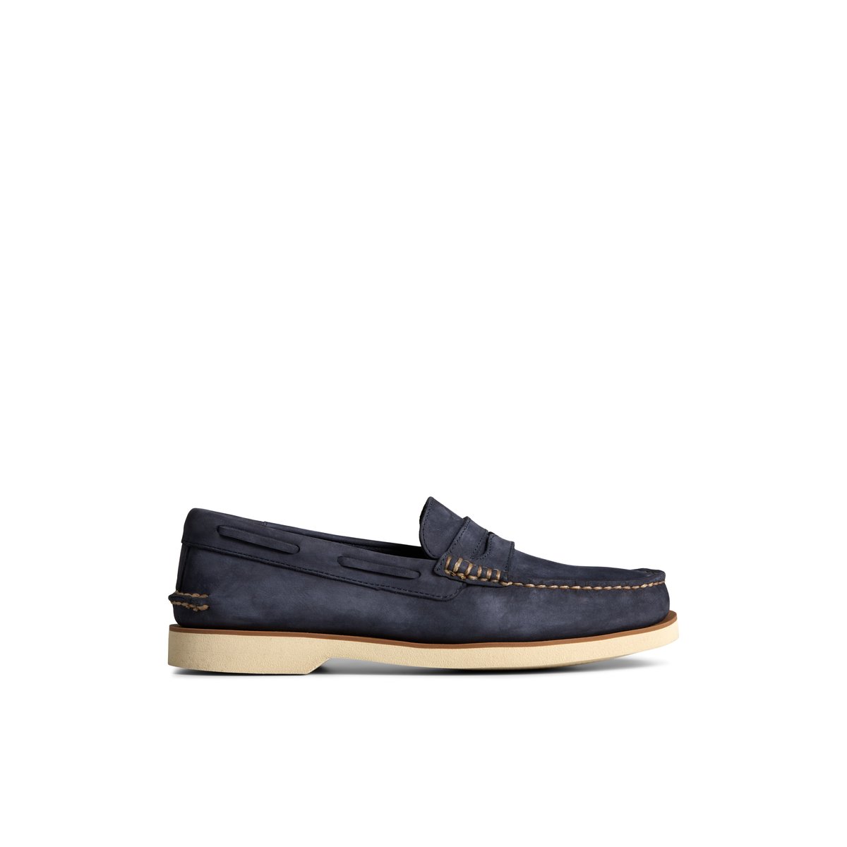 Navy Sperry Authentic Original Double Sole Penny Loafer Loafers | OWYUV-7310