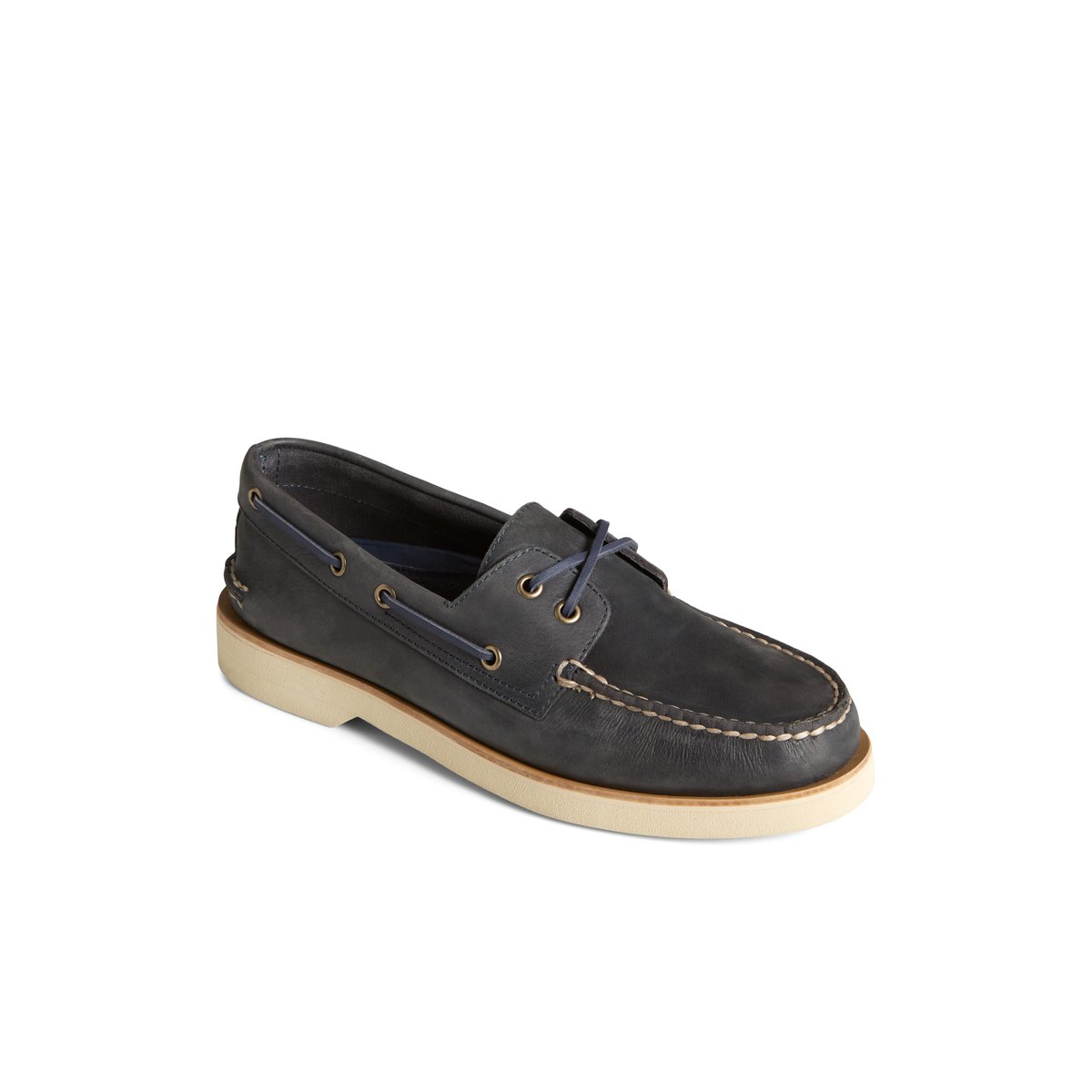 Navy Sperry Authentic Original Double Sole Cross Lace Boat Shoe Boat Shoes | QWSVG-8912