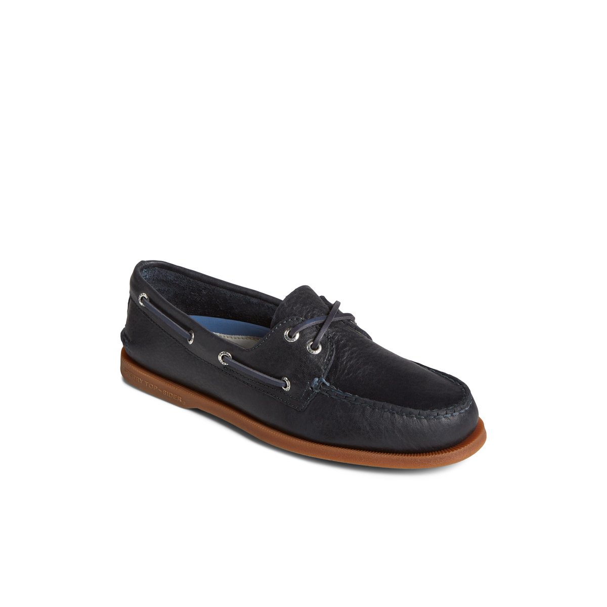 Navy Sperry Authentic Original Pull Up Leather Boat Shoe Boat Shoes | AWHEL-5847