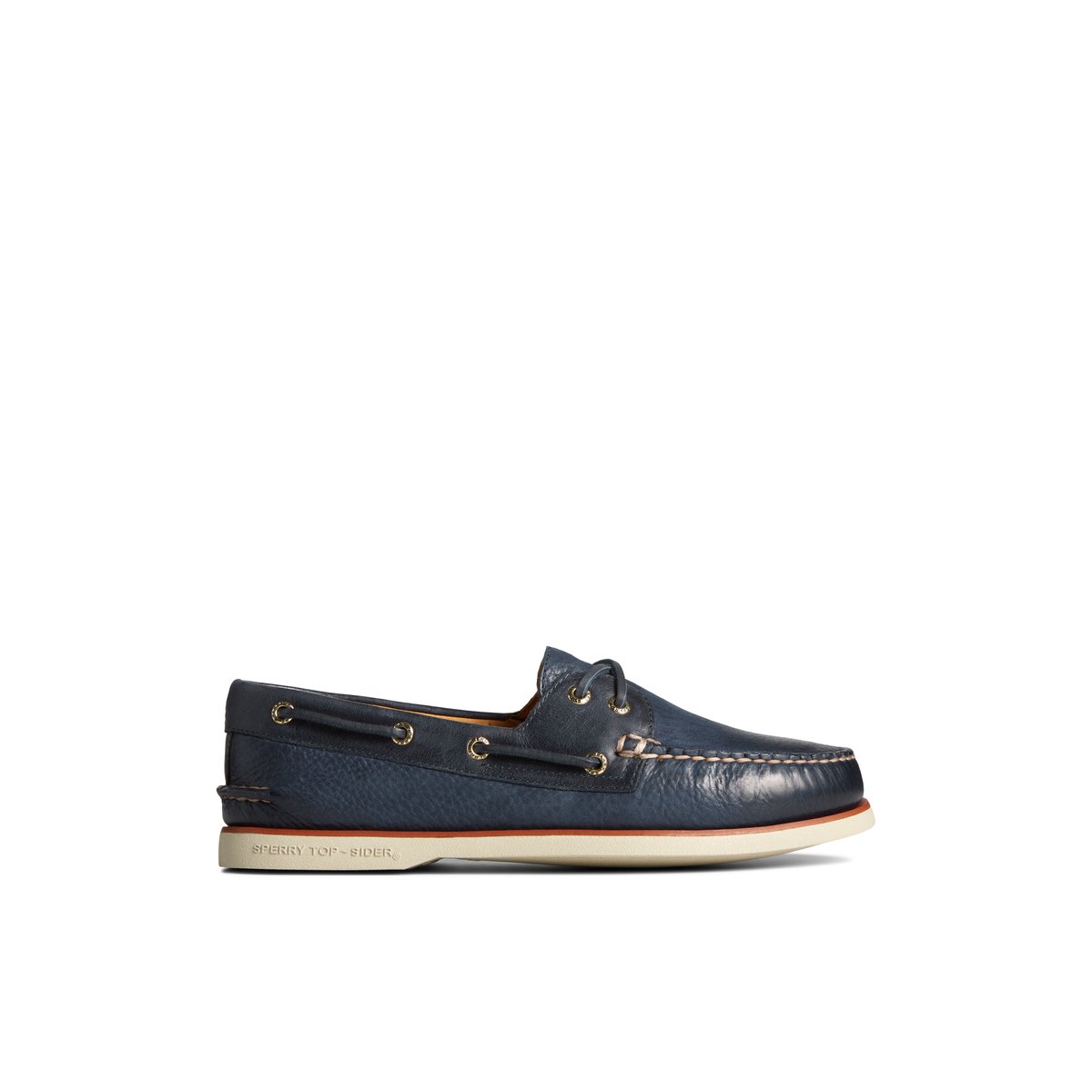 Navy Sperry Gold Cup Authentic Original Rivingston Boat Shoe Boat Shoes | UJXFD-7503