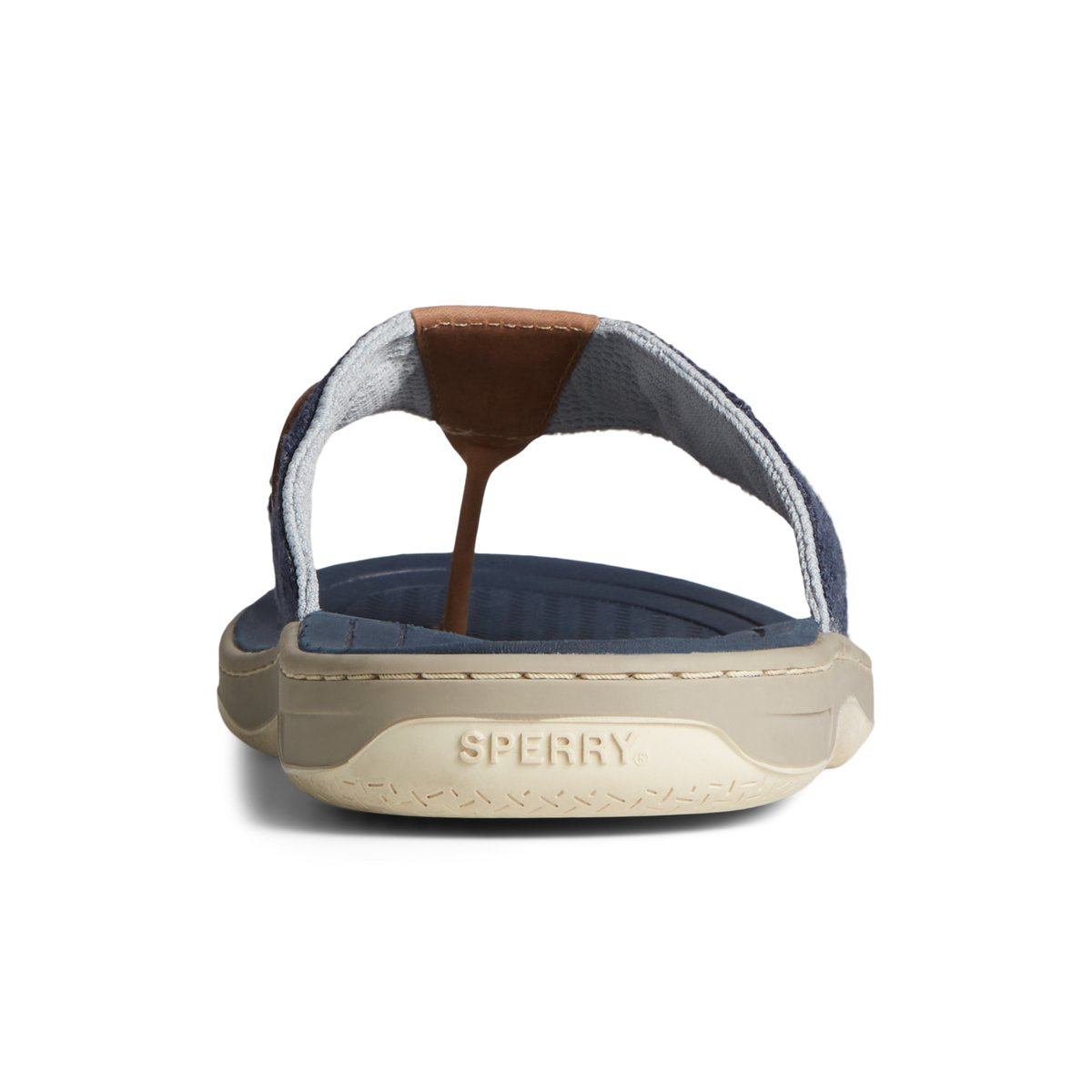 Navy Sperry SeaCycled Baitfish Baja Flip Flop Sandals | TMHBF-1509