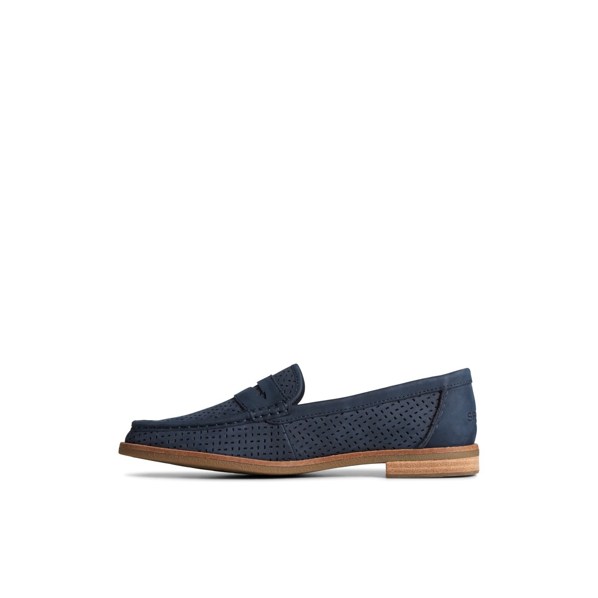 Navy Sperry Seaport Perforated Penny Loafer Loafers | ZCHOG-7283