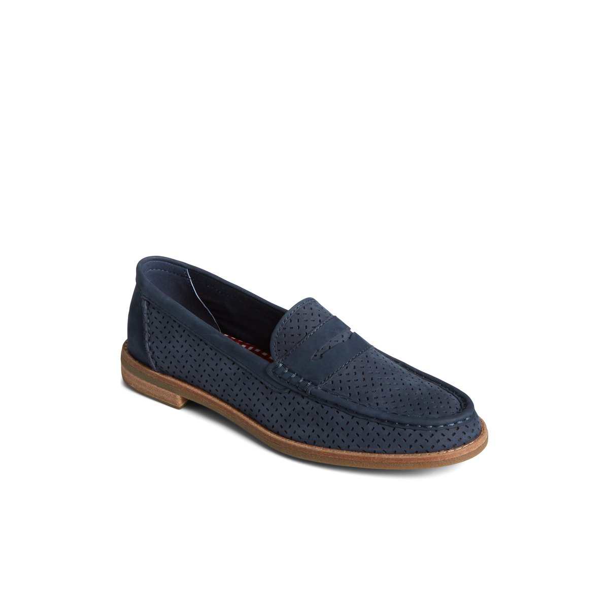 Navy Sperry Seaport Perforated Penny Loafer Loafers | ZCHOG-7283