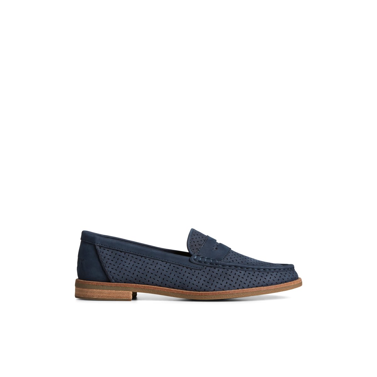 Navy Sperry Seaport Perforated Penny Loafer Loafers | ZCHOG-7283