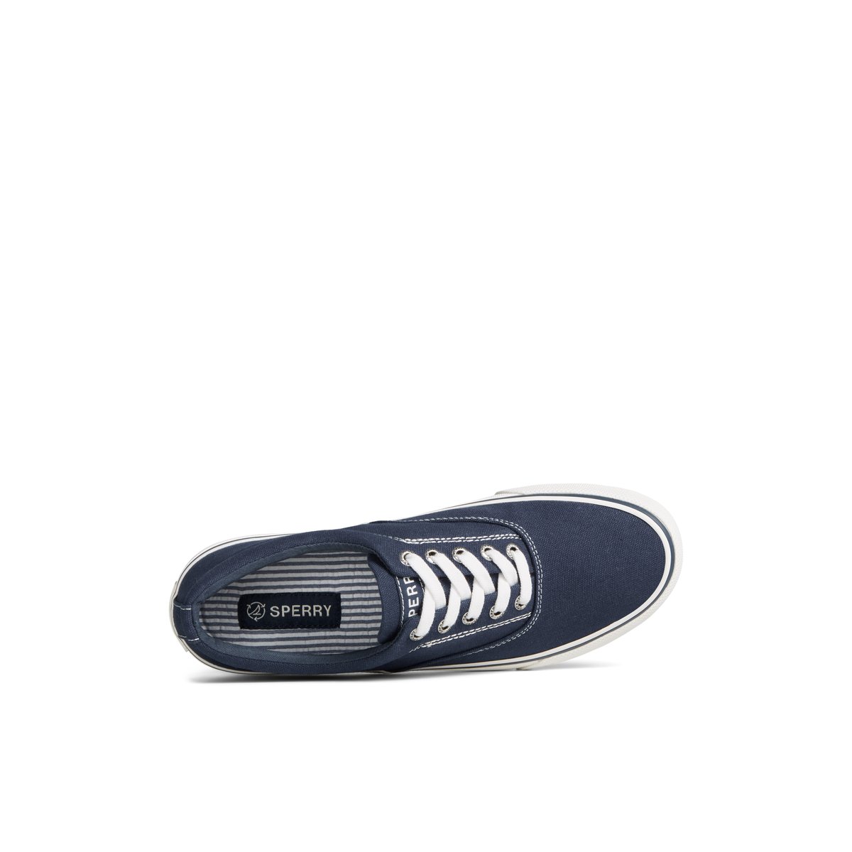 Navy Sperry Striper II Canvas CVO Sneaker Sneakers | XLQDI-4251