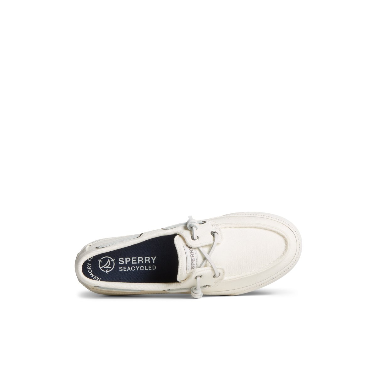 White Sperry Bahama 3.0 Platform Sneaker Boat Shoes | DPYSU-5732