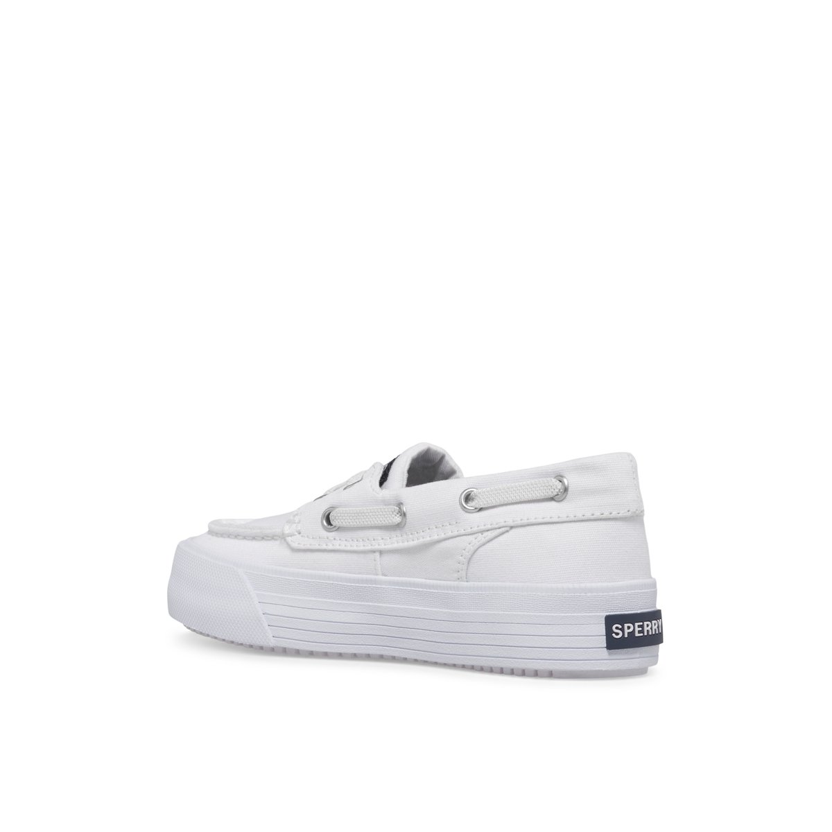 White Sperry Bahama Platform Sneaker Sneakers | NCXAU-7409