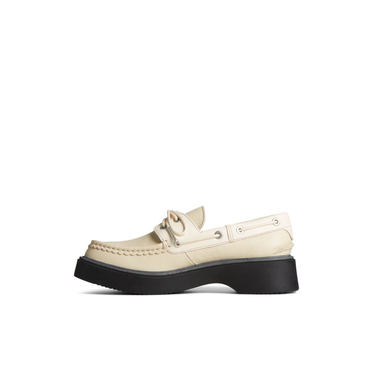 White Sperry Bayside Boat Shoe Boat Shoes | MHGYZ-3892