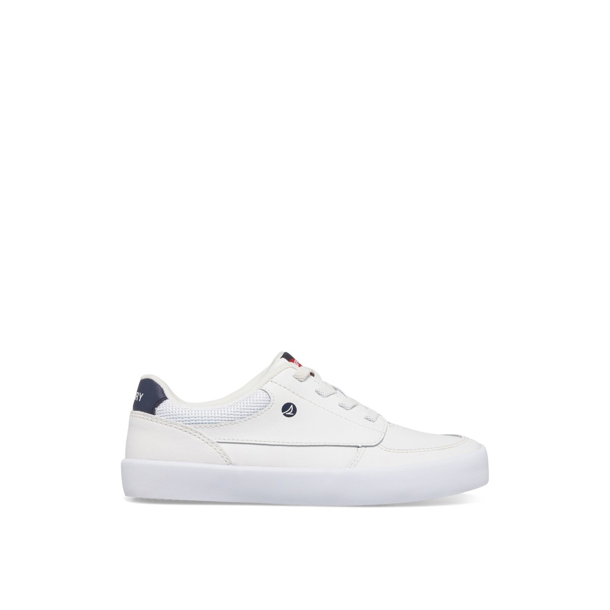 White Sperry Boardwalk Leather Sneaker Sneakers | VWKJZ-4513