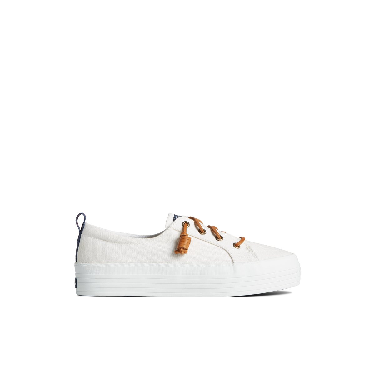 White Sperry Crest Triple Sneaker Sneakers | BOZIE-4205