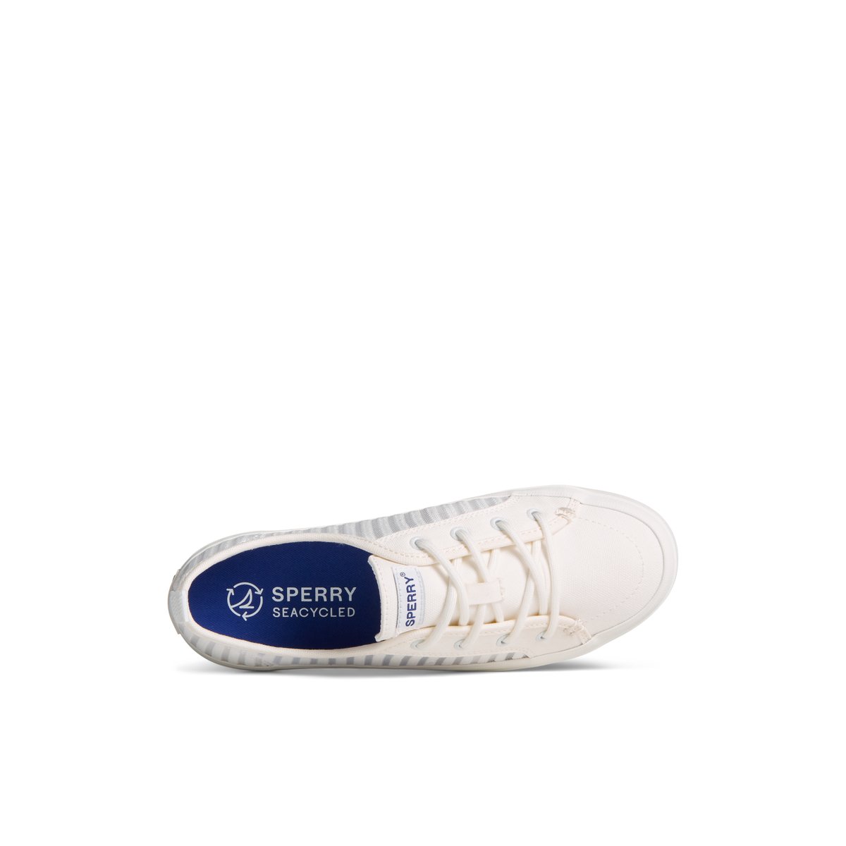 White Sperry Crest Vibe Mesh Sneaker Sneakers | NGDFJ-6985