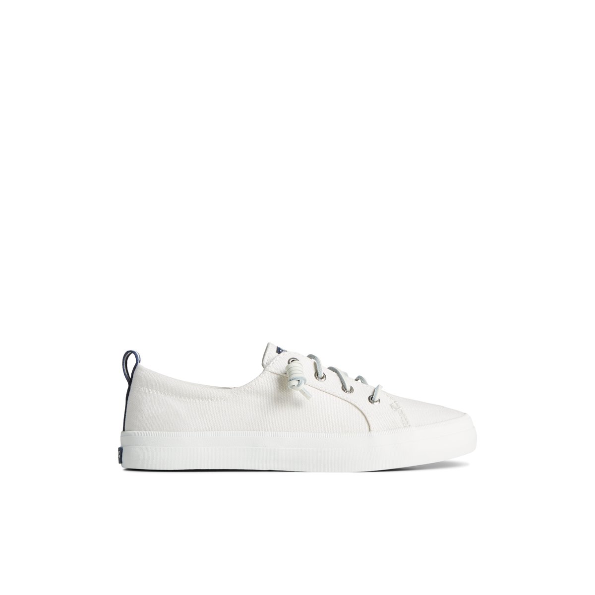 White Sperry Crest Vibe Sneaker Sneakers | GANVT-6458