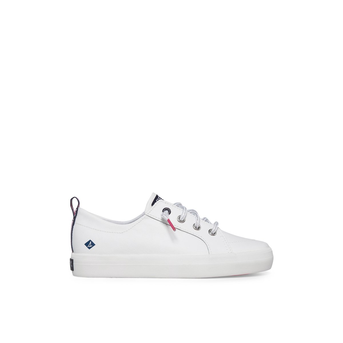 White Sperry Crest Vibe Sneaker Sneakers | ELNTR-4315