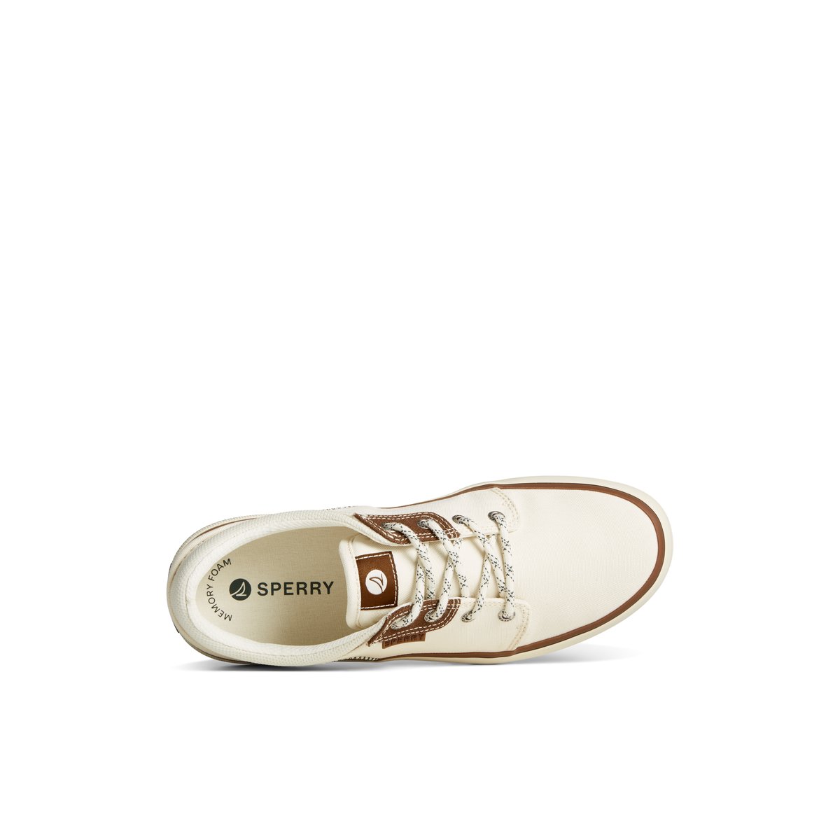 White Sperry Crossjack Sneaker Sneakers | LWXEN-4915